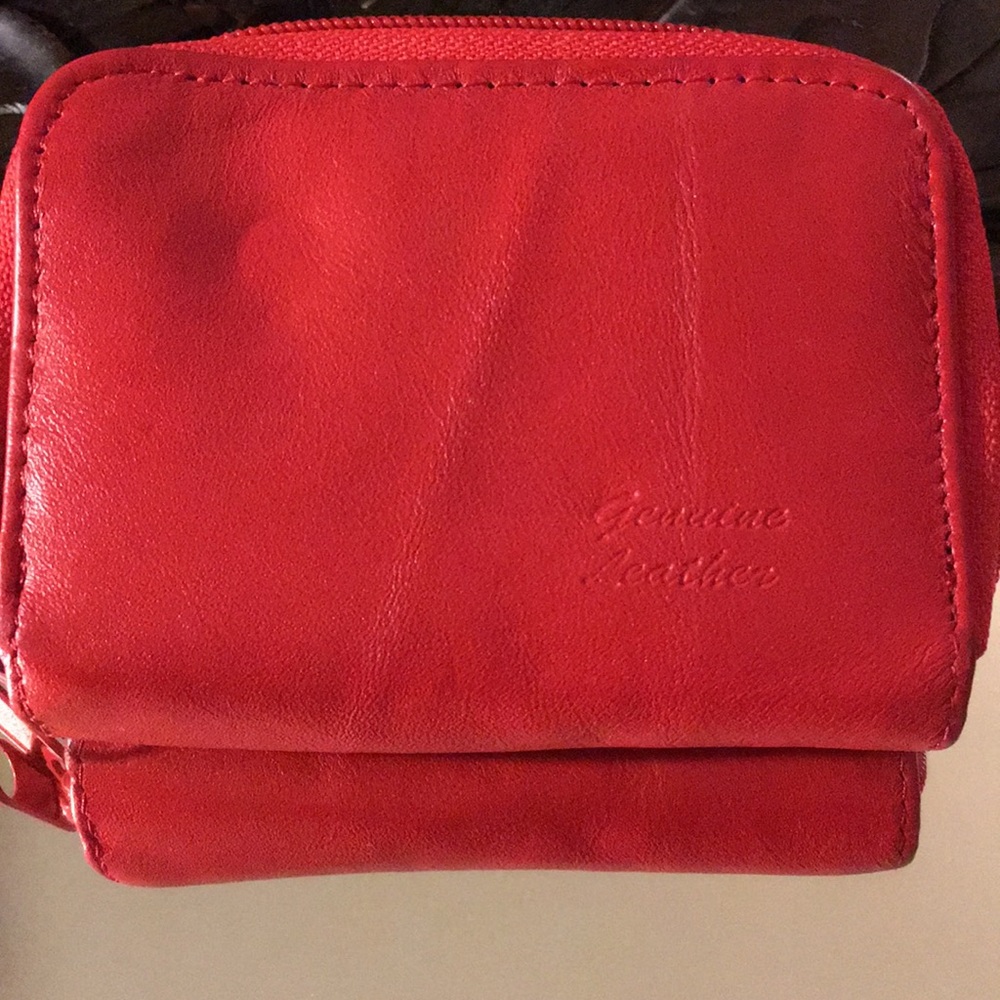 Genuine Red Leather Wallet